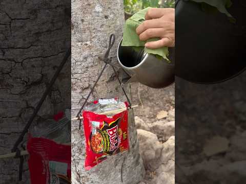 Survival Skills: Single mom show SMART ideas and USEFUL with noodles in forest #camping #bushcraft