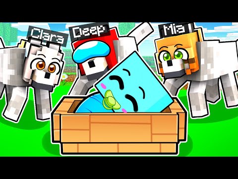 Bebe Awita es ADOPTADO por Lobos en Minecraft!