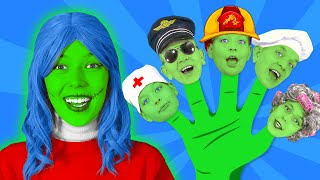 Finger Family Zombie Halloween story for children