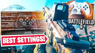 BATTLEFIELD 6 BEST SETTINGS TO USE RIGHT NOW! 🎮 (BF6 Best Controller Settings + Aim Assist PS5/XBOX)
