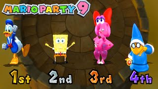 Mario Party 9 Garden Battle - Mickey vs Kamek vs Birdo vs Donal Duck (Master Difficulty)#mario