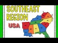 Exploring the States and Capitals of the Southeast USA