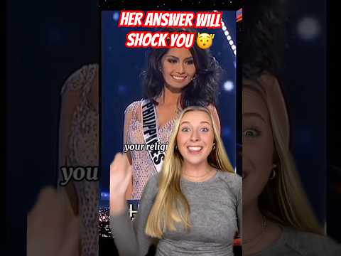 Her Answer Will SHOCK You‼️😯 #missuniverse #pageant #God #Jesus #faith #shorts