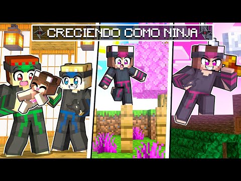 CRECIENDO como NINJA en MINECRAFT ⚔🥋 con SILVIOGAMER, SOYDANY y PANCRACIO