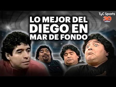 DIEGO ARMANDO MARADONA en MAR DE FONDO 🔥 Lo mejor del 10 en un PROGRAMA HISTÓRICO #30AñosTyCSports