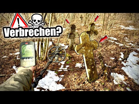 Wer hat auf diesem Friedhof GEGRABEN?! Zufällige Entdeckung bei der Schatzsuche mit Metall Detektor!