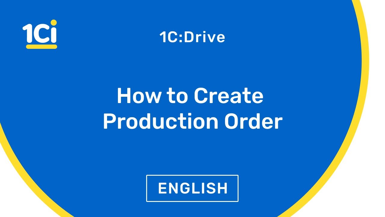How to Create Production Order in 1C:Drive ERP | 9/8/2021

In this video, you will see how to create a Production order based on the customer's Sales order in 1C:Drive. Learn more about ...