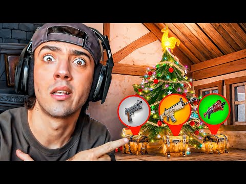 Fortnite pero... SOLO PUEDO GANAR con EL LOOT del ÁRBOL DE NAVIDAD *muy difícil*