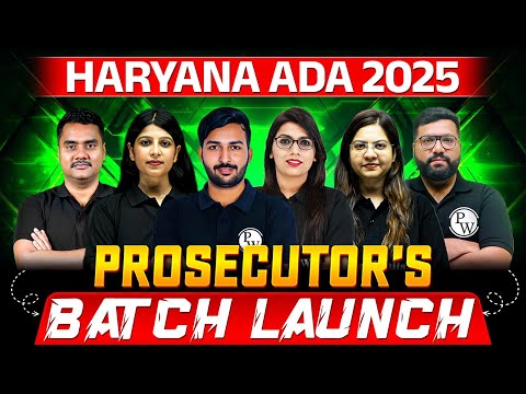 Haryana ADA 2025 Batch Launch 🔥| Prosecutor's Batch | ADA Haryana Preparation | @JudiciarybyPW