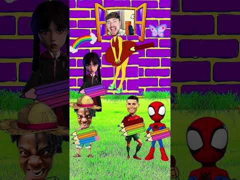 “Who drew on Mr. Beast’s house?” 🏠 #shorts #mrbeast #ishowspeed #ronaldo#spiderman #messi #funny