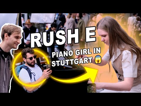 PLEASE DON'T BREAK THE PIANO! Playing Rush E in public 🔥