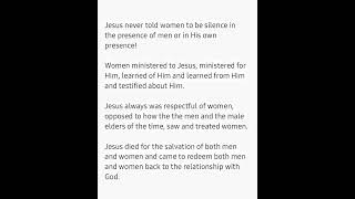 Men oppress women, women rebel, then men complain about it when it starts affecting their household.