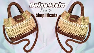 Aprenda a Técnica Simplificada e Econômica de Fazer a Bolsa de Crochê Ponto Colmeia | Bolsa Malu
