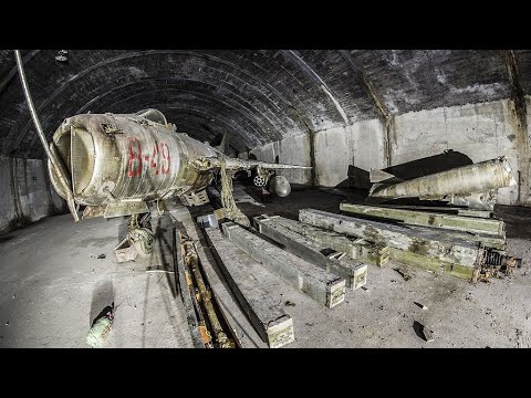 Abandoned underground military air base in Albania