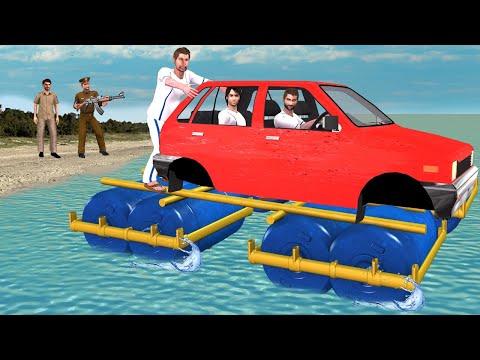 Plastic Barrel Boat Car Indian Jugaad Thief Escape Hindi Kahani Hindi Moral Stories New Comedy Video