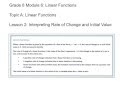 Linear Functions and Card Values