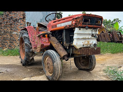 Genius Mechanic Restoration Rusty KUBOTA ZB1600 Tractor Left Out in the Rain for Years / Restore P1