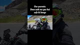 When Mom thinks the bike trip is safe...