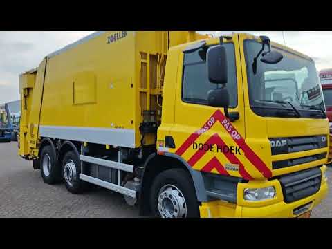 DAF FAG CF75.250 6x2/4 Dagcab Euro5 EEV K - Zoeller Ekopres Medium XL - 10/2026 APK | Vrachtwagens | Vuilniswagen