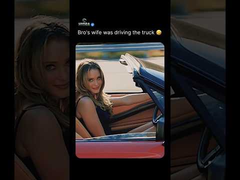 Bro's wife was driving the truck😂😂 #cars #funny #carmemes #carguy #funnyideas #funnypost #funnymomen