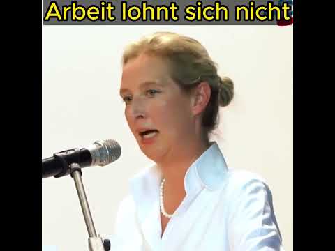 Weidel tobt: Arbeit lohnt sich nicht!
