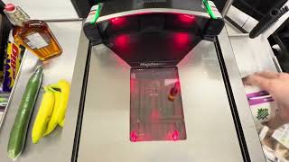 YIG self checkout 2026: produce, milk and syrup