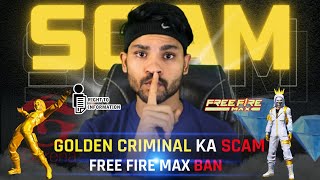 Golden Criminal = Scam? 💀 | RTI Reveal | FF MAX Illegal Confirmed 😡