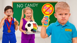 Kids Candy Ban at School | Funny Sneaking Adventure