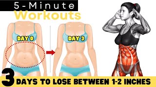 5 Minute STANDING ABS Workout ✔ Lose Your BELLY FAT in 3 Days!