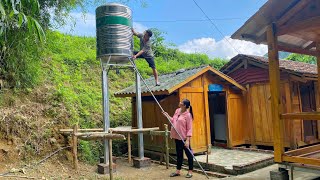 Super large water tank installed and completed by DAU. TU is lucky to have a wonderful husband, DAU