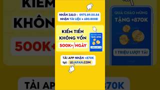 App kiếm tiền miễn phí 2025: Kiếm tiền online, App đào coin miễn phí rút Zalopay #onus #voucher #mmo