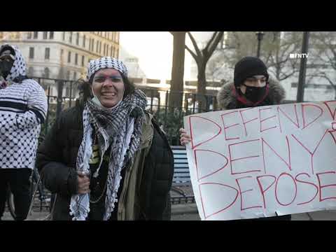 "Free Luigi" Protest outside NYC Court "You are next!!" shouts Mangione Supporter