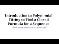Polynomial Fitting and Sequences