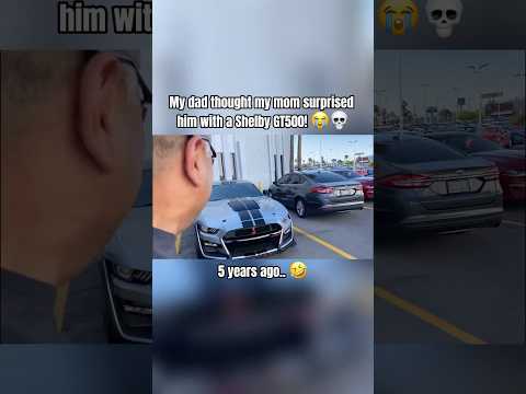 My dad thought my mom surprised him with a Shelby GT500 🤣 #dsanglay #cars #car #carguy #shelbygt500