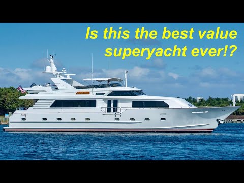 $1.2 Million Superyacht Tour : 1996 Broward 96 Raised Pilothouse