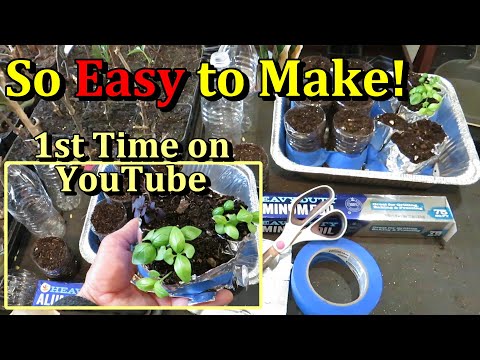 Make Your Own Seed Starting Containers for Garden Plants (Cheap Foil & Water Bottle Containers)