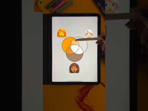 👩‍🦰+👩🏻‍🦳+👩🏽‍🦱 Mixing emoji colors #satisfying