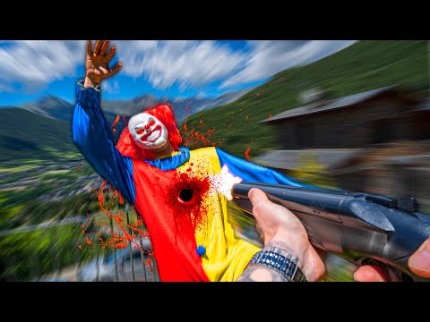 DISPARAMOS AL PAYASO ASESINO !! *viene con el Zombie* Exi