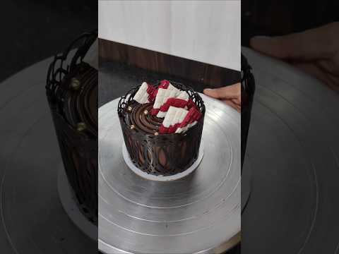 fancy mini chocolate cake decorating ideas #minicake #shortfeed #ytshorts #chocolatecake #viralvideo