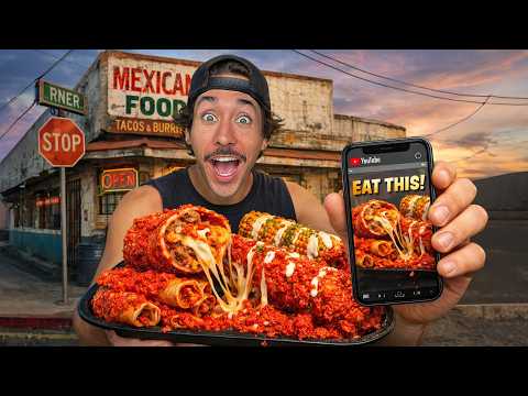 Letting Subscribers Decide Where I Eat For 24 Hours...