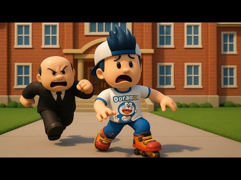 TIRLAK MÜDÜRÜN OKULUNDAN KAÇIYORUM !!! | ROBLOX BAD STUDENTS