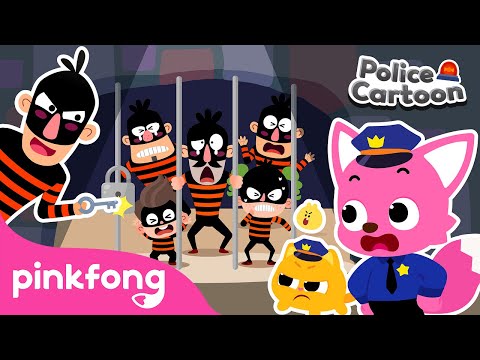 Catch the Ten Thieves at the Bank | Game Play | Pinkfong The Police | Pinkfong Official