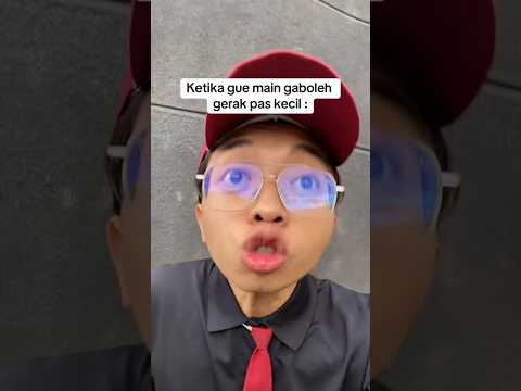 DRAMA Adinsyach, Ketika main gaboleh gerak pas kecil #shorts