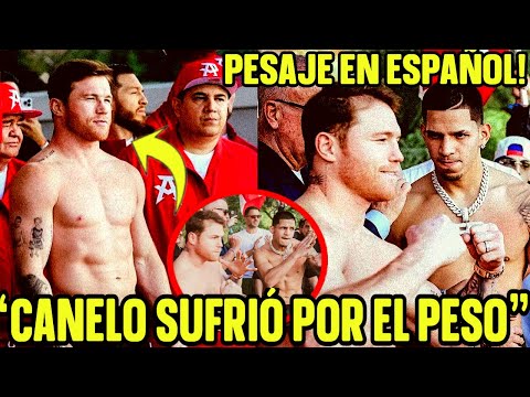 CANELO Y BERLANGA SUPERAN PESAJE PERO CANELO SUFRIÓ PARA DAR EL PESO SEGÚN BERLANGA "ESTA NERVIOSO"