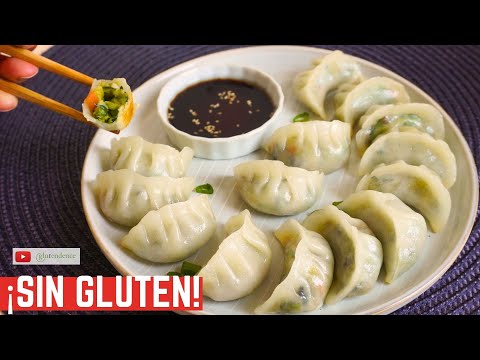 GYOZAS SIN GLUTEN rellenas de vegetales | DUMPLINGS SIN GLUTEN veganos