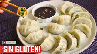 GYOZAS SIN GLUTEN rellenas de vegetales | DUMPLINGS SIN GLUTEN veganos