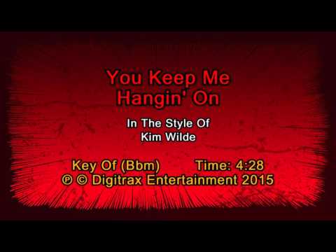 Kim Wilde – You Keep Me Hangin’ On (Backing Track)