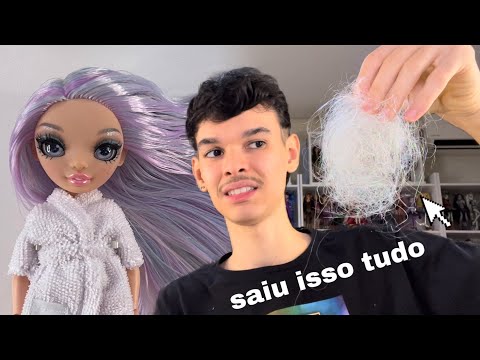 tirei TODOS os Tinsel do cabelo dela!