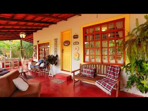 CASA ESTILO FARMHOUSE com VARANDA RELAXANTE