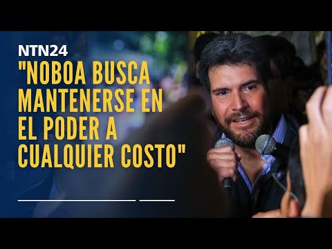 Jan Topic en exclusiva para NTN24: "Noboa busca mantenerse en el poder a cualquier costo"